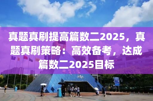 真题真刷提高篇数二2025，真题真刷策略：高效备考，达成篇数二2025目标