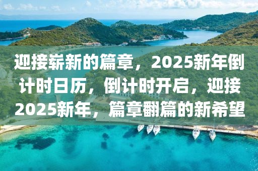 迎接崭新的篇章，2025新年倒计时日历，倒计时开启，迎接2025新年，篇章翻篇的新希望