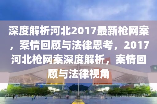 深度解析河北2017最新枪网案，案情回顾与法律思考，2017河北枪网案深度解析，案情回顾与法律视角