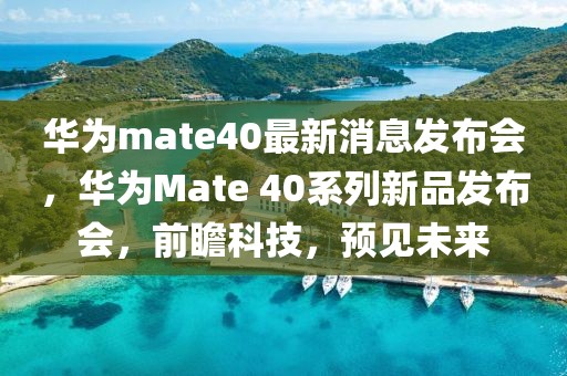 华为mate40最新消息发布会，华为Mate 40系列新品发布会，前瞻科技，预见未来