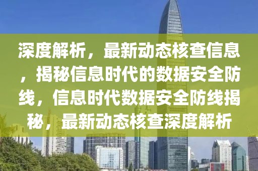 深度解析，最新动态核查信息，揭秘信息时代的数据安全防线，信息时代数据安全防线揭秘，最新动态核查深度解析