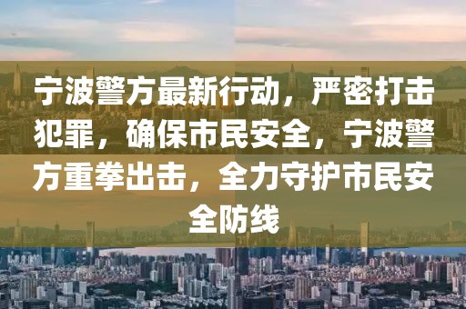 宁波警方最新行动，严密打击犯罪，确保市民安全，宁波警方重拳出击，全力守护市民安全防线