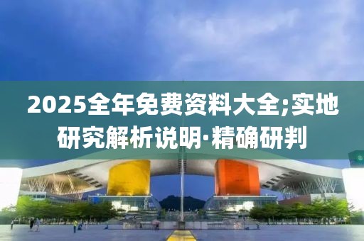 2025全年免费资料大全;实地研究解析说明·精确研判