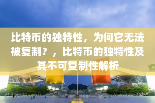 比特币的独特性，为何它无法被复制？，比特币的独特性及其不可复制性解析