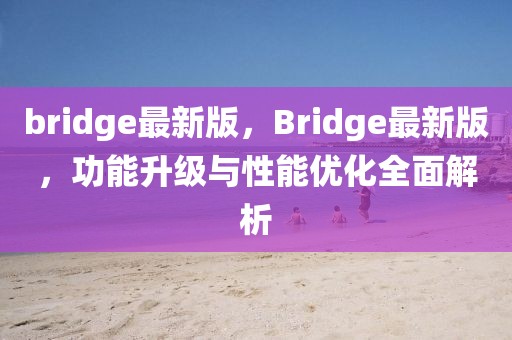 bridge最新版，Bridge最新版，功能升级与性能优化全面解析