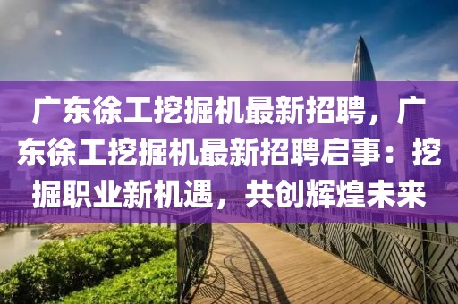 广东徐工挖掘机最新招聘，广东徐工挖掘机最新招聘启事：挖掘职业新机遇，共创辉煌未来