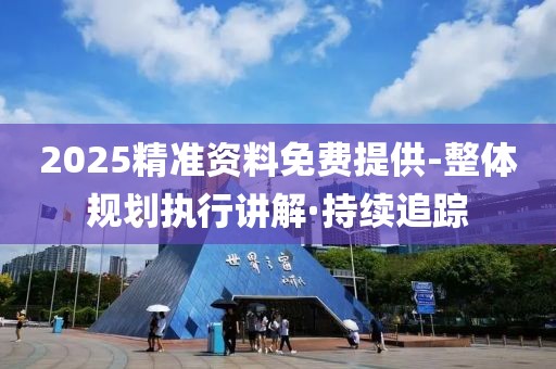 2025精准资料免费提供-整体规划执行讲解·持续追踪