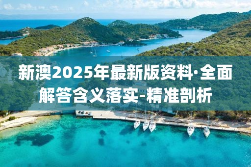 新澳2025年最新版资料·全面解答含义落实-精准剖析