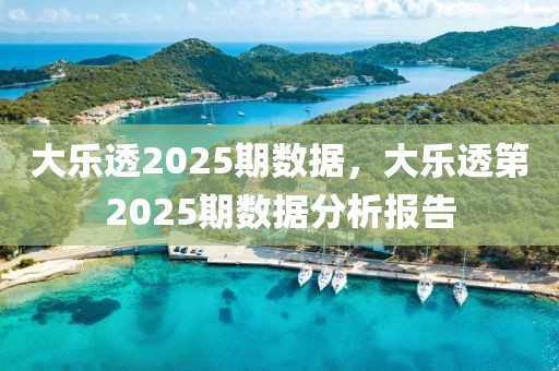 大乐透2025期数据，大乐透第2025期数据分析报告