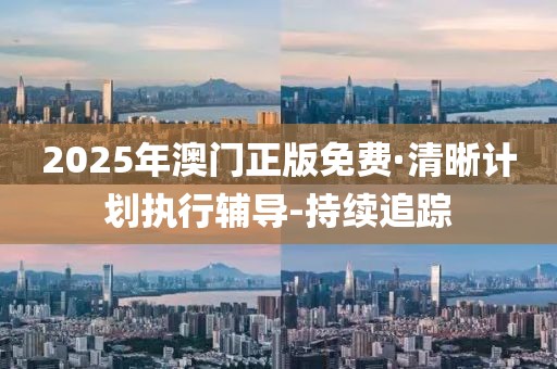 2025年澳门正版免费·清晰计划执行辅导-持续追踪