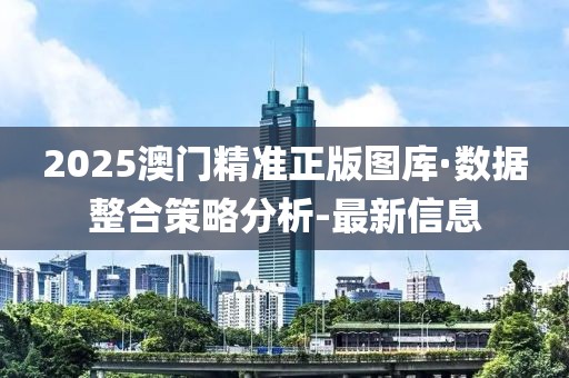 2025澳门精准正版图库·数据整合策略分析-最新信息