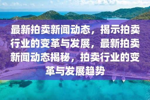 最新拍卖新闻动态，揭示拍卖行业的变革与发展，最新拍卖新闻动态揭秘，拍卖行业的变革与发展趋势