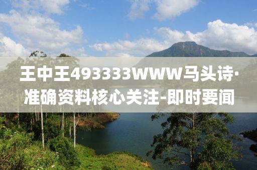 王中王493333WWW马头诗·准确资料核心关注-即时要闻