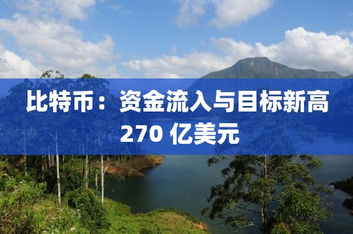 比特币：资金流入与目标新高 270 亿美元