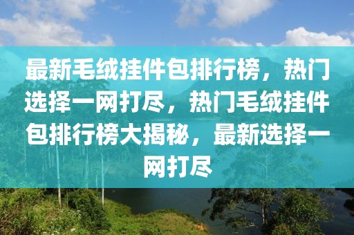 最新毛绒挂件包排行榜，热门选择一网打尽，热门毛绒挂件包排行榜大揭秘，最新选择一网打尽