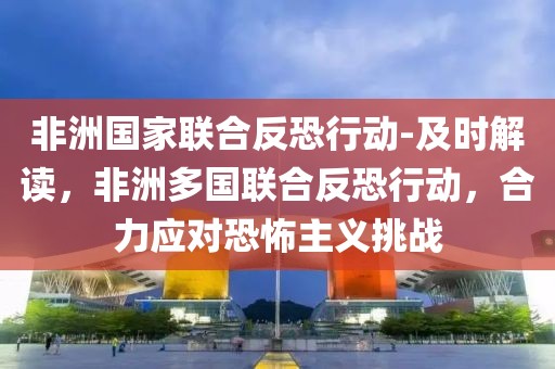 非洲国家联合反恐行动-及时解读，非洲多国联合反恐行动，合力应对恐怖主义挑战