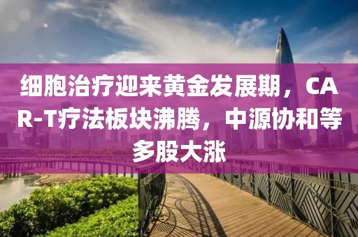 细胞治疗迎来黄金发展期，CAR-T疗法板块沸腾，中源协和等多股大涨