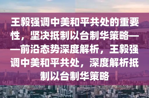 王毅强调中美和平共处的重要性，坚决抵制以台制华策略——前沿态势深度解析，王毅强调中美和平共处，深度解析抵制以台制华策略