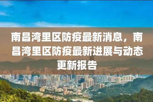 南昌湾里区防疫最新消息，南昌湾里区防疫最新进展与动态更新报告