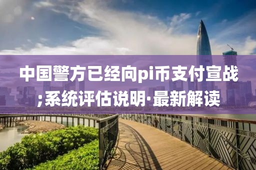 中国警方已经向pi币支付宣战;系统评估说明·最新解读