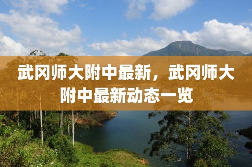 武冈师大附中最新，武冈师大附中最新动态一览