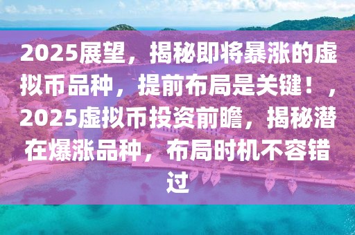 2025展望，揭秘即将暴涨的虚拟币品种，提前布局是关键！，2025虚拟币投资前瞻，揭秘潜在爆涨品种，布局时机不容错过