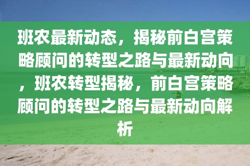 班农最新动态，揭秘前白宫策略顾问的转型之路与最新动向，班农转型揭秘，前白宫策略顾问的转型之路与最新动向解析