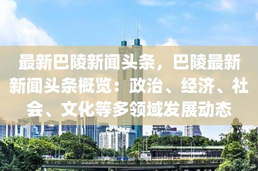 最新巴陵新闻头条，巴陵最新新闻头条概览：政治、经济、社会、文化等多领域发展动态