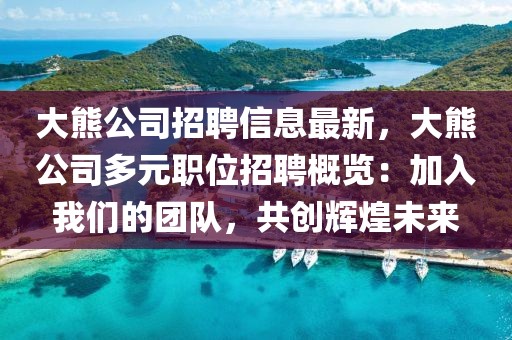 大熊公司招聘信息最新，大熊公司多元职位招聘概览：加入开云(中国)的团队，共创辉煌未来