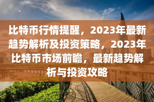 比特币行情提醒，2023年最新趋势解析及投资策略，2023年比特币市场前瞻，最新趋势解析与投资攻略