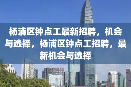 杨浦区钟点工最新招聘，机会与选择，杨浦区钟点工招聘，最新机会与选择