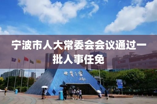 宁波市人大常委会会议通过一批人事任免