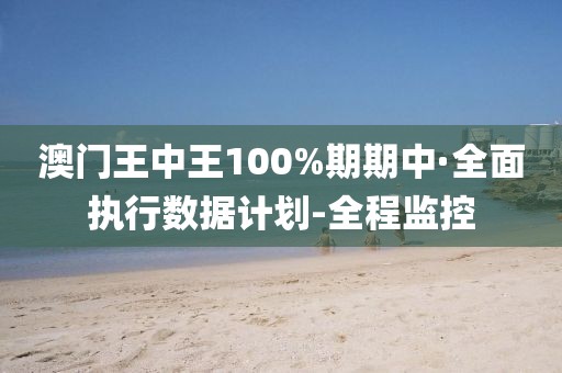 澳门王中王100%期期中·全面执行数据计划-全程监控