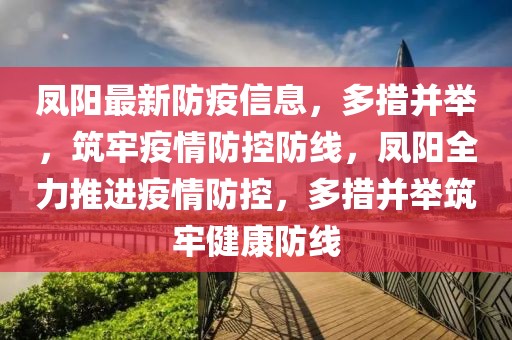 凤阳最新防疫信息，多措并举，筑牢疫情防控防线，凤阳全力推进疫情防控，多措并举筑牢健康防线