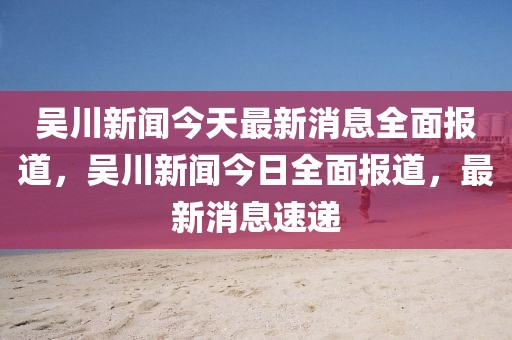 吴川新闻今天最新消息全面报道，吴川新闻今日全面报道，最新消息速递