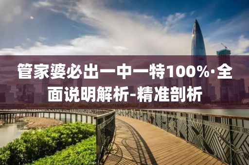 管家婆必出一中一特100%·全面说明解析-精准剖析