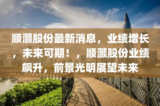 顺灏股份最新消息，业绩增长，未来可期！，顺灏股份业绩飙升，前景光明展望未来