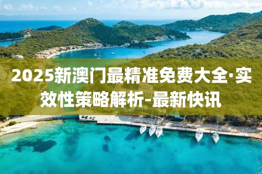 2025新澳门最精准免费大全·实效性策略解析-最新快讯