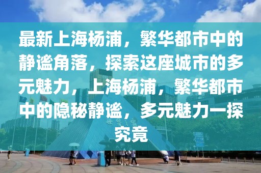 最新上海杨浦，繁华都市中的静谧角落，探索这座城市的多元魅力，上海杨浦，繁华都市中的隐秘静谧，多元魅力一探究竟