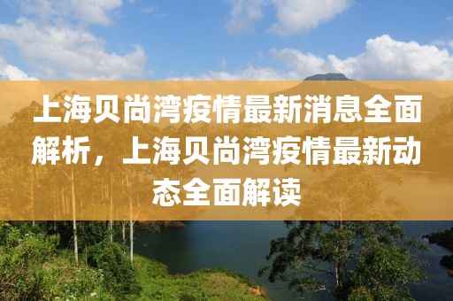 上海贝尚湾疫情最新消息全面解析，上海贝尚湾疫情最新动态全面解读