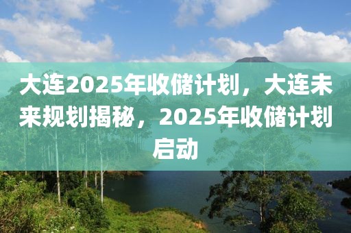 大连2025年收储计划，大连未来规划揭秘，2025年收储计划启动