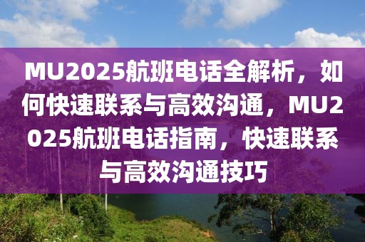 MU2025航班电话全解析，如何快速联系与高效沟通，MU2025航班电话指南，快速联系与高效沟通技巧