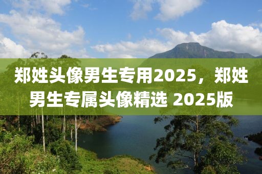 郑姓头像男生专用2025，郑姓男生专属头像精选 2025版