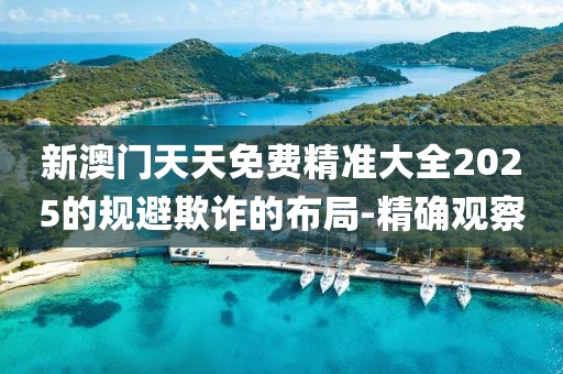 新澳门天天免费精准大全2025的规避欺诈的布局-精确观察