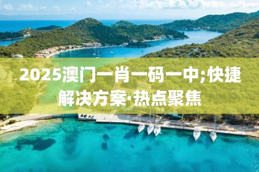 2025澳门一肖一码一中;快捷解决方案·热点聚焦