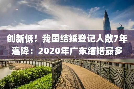 创新低！我国结婚登记人数7年连降：2020年广东结婚最多