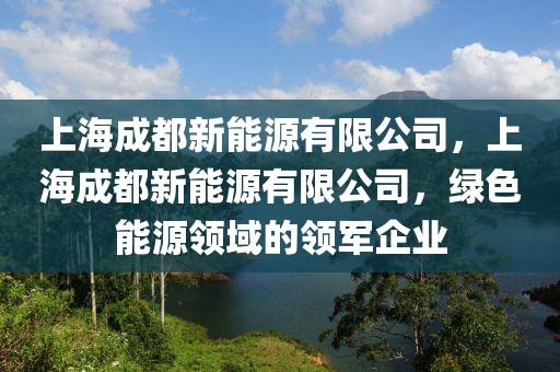 上海成都新能源有限公司，上海成都新能源有限公司，绿色能源领域的领军企业