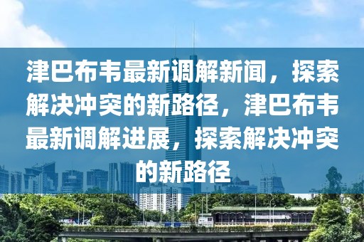 津巴布韦最新调解新闻，探索解决冲突的新路径，津巴布韦最新调解进展，探索解决冲突的新路径