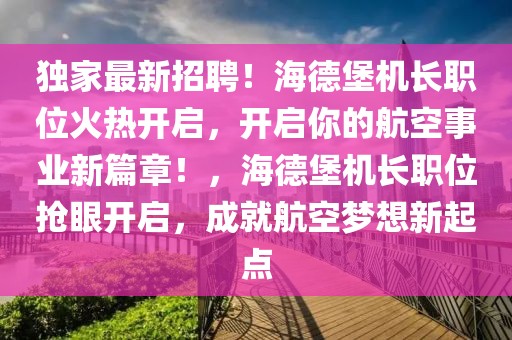 独家最新招聘！海德堡机长职位火热开启，开启你的航空事业新篇章！，海德堡机长职位抢眼开启，成就航空梦想新起点