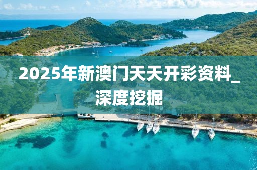 2025年新澳门天天开彩资料_深度挖掘